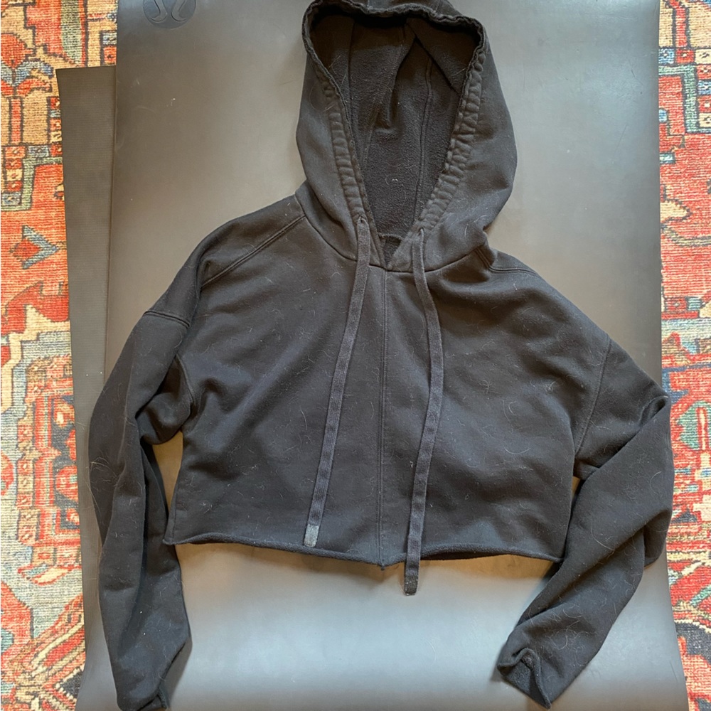 Alo Yoga cropped hoodie sweatshirt